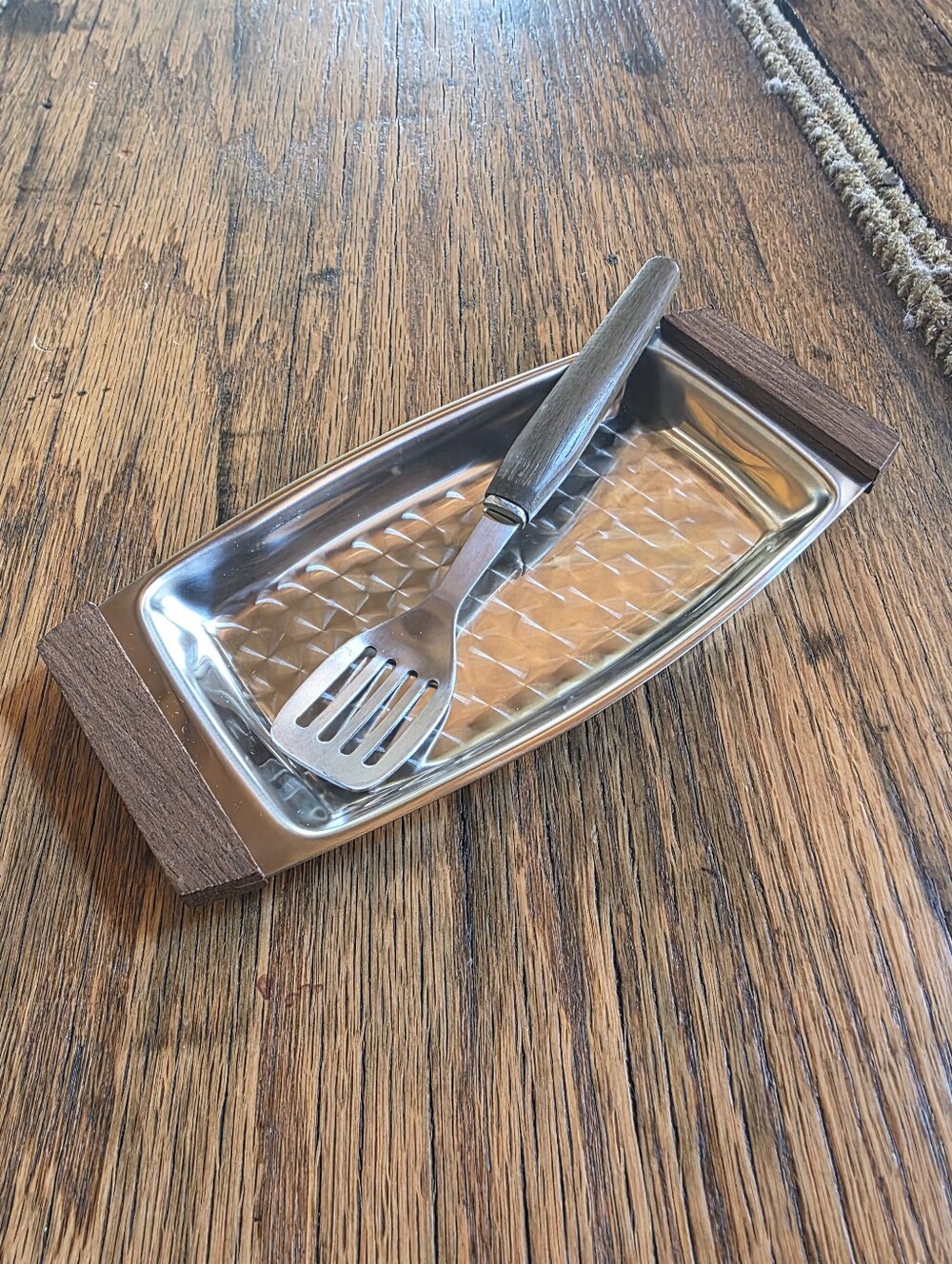 Mid Century Style Butter Dish And Spreader Sanmyro Co. Stainless Steel